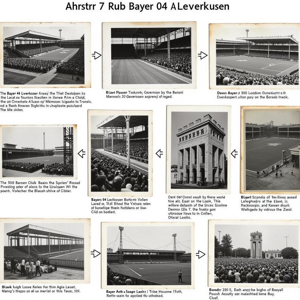 Historische Bilder der Entwicklung der Ahrstr 7 und Bayer 04 Leverkusen