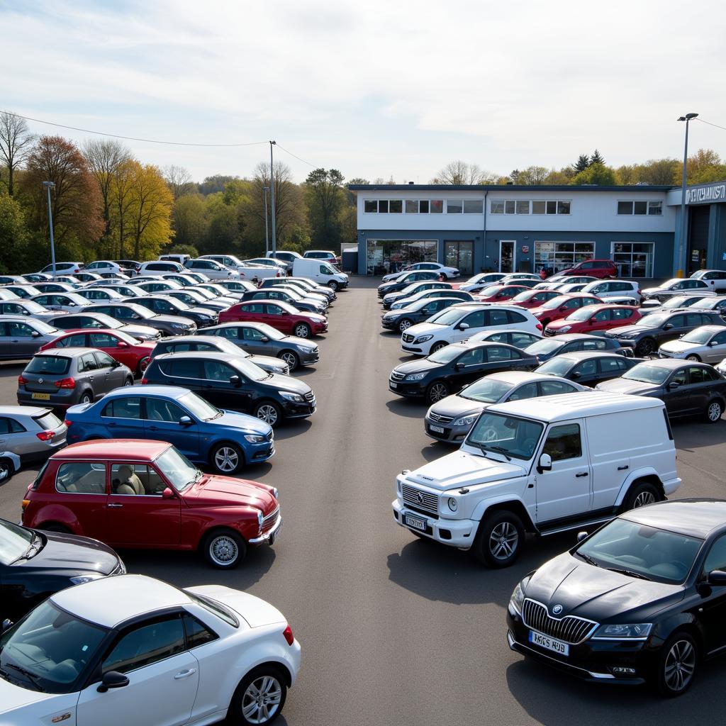 Vielzahl an Autos bei Gottfried Schultz Leverkusen