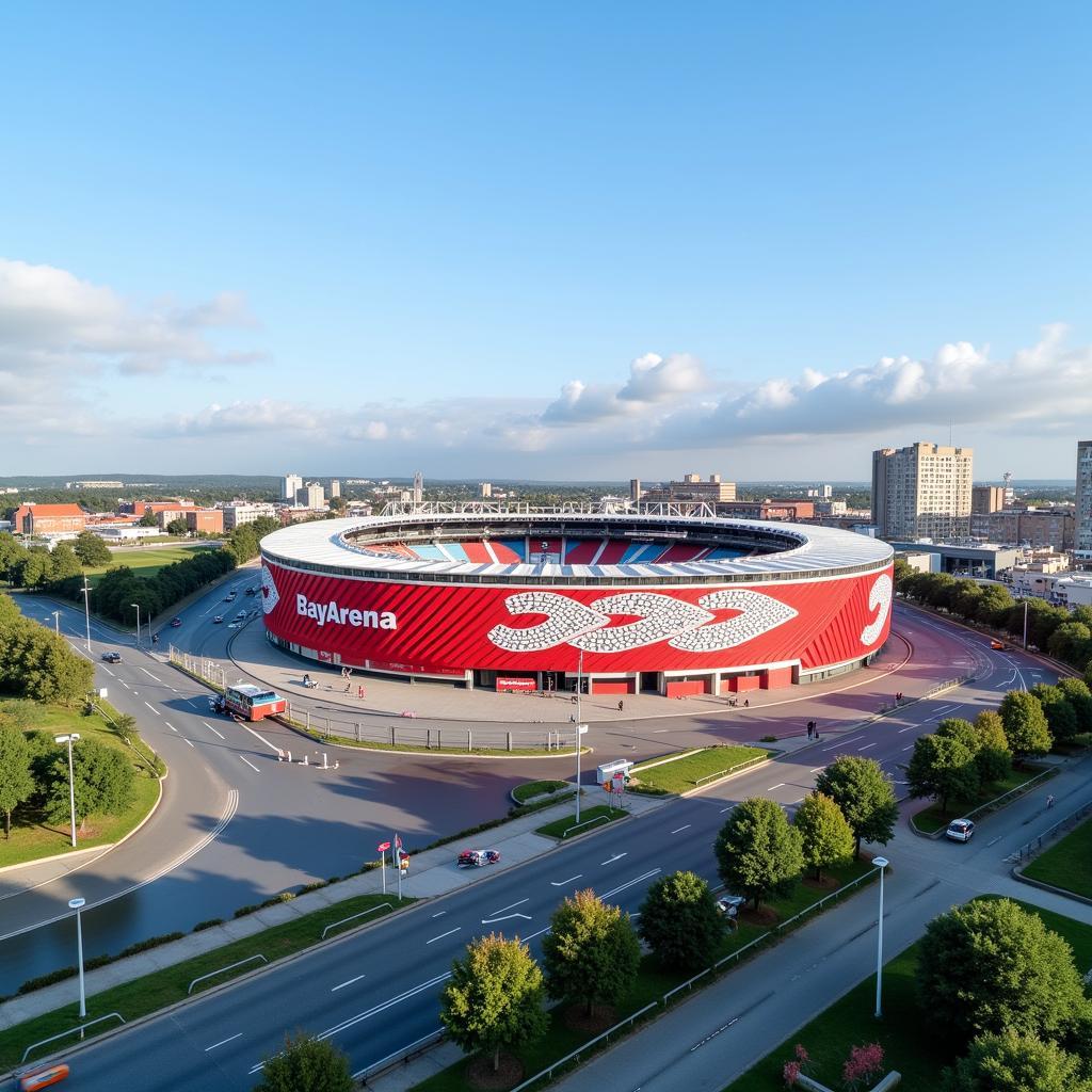 BayArena an der Heinrich-Lübke-Straße Leverkusen