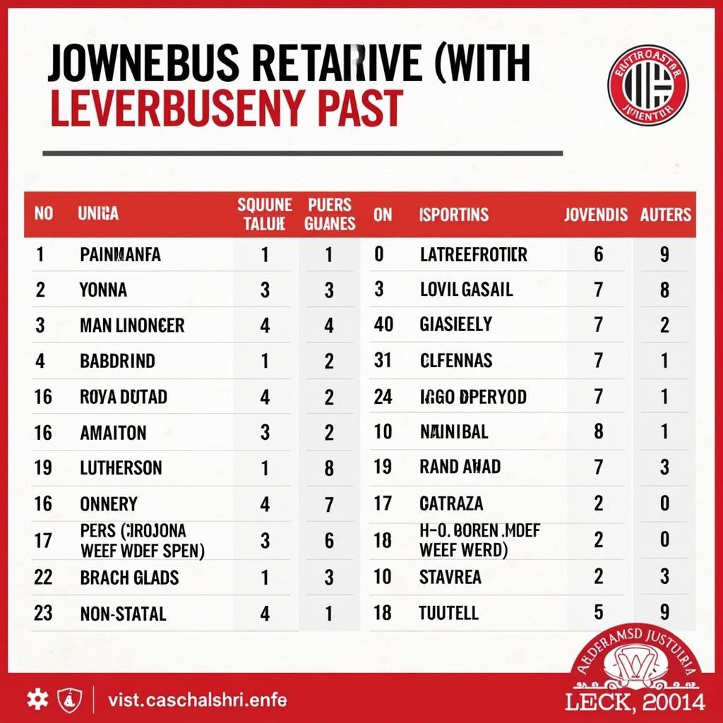 Historische Aufstellungen Leverkusen Juve