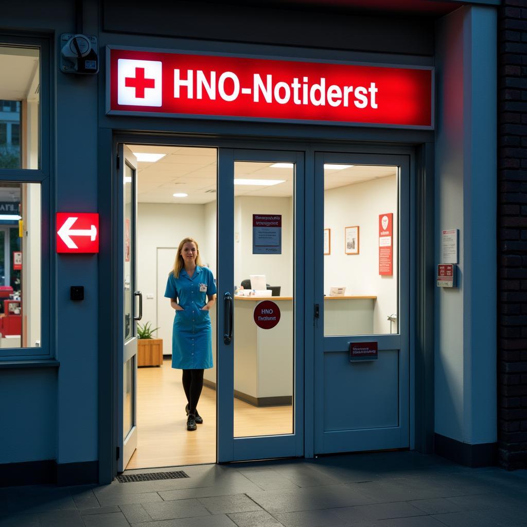 HNO-Notdienst in einer Klinik in Küppersteg