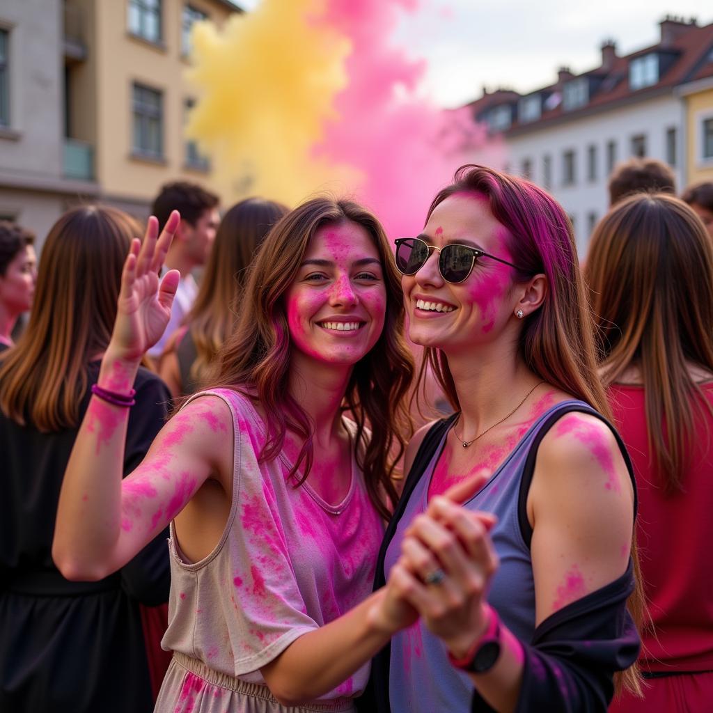 Integration und kultureller Austausch beim Holi Festival in Leverkusen