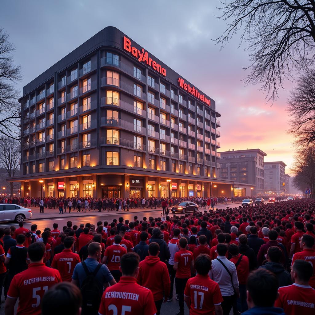 Hotel in der Nähe der BayArena für Fußballfans