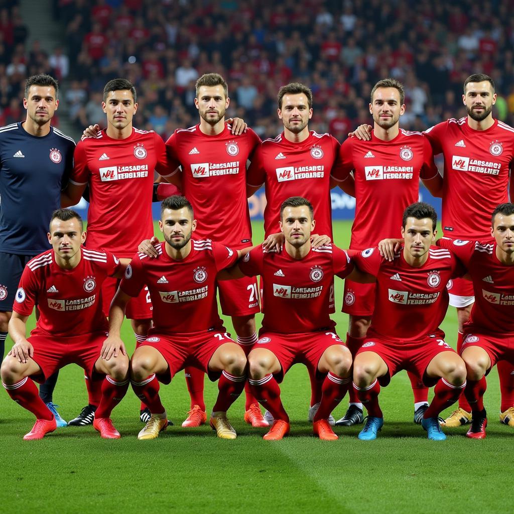 Mannschaftsfoto Bayer Leverkusen Saison 2015/16