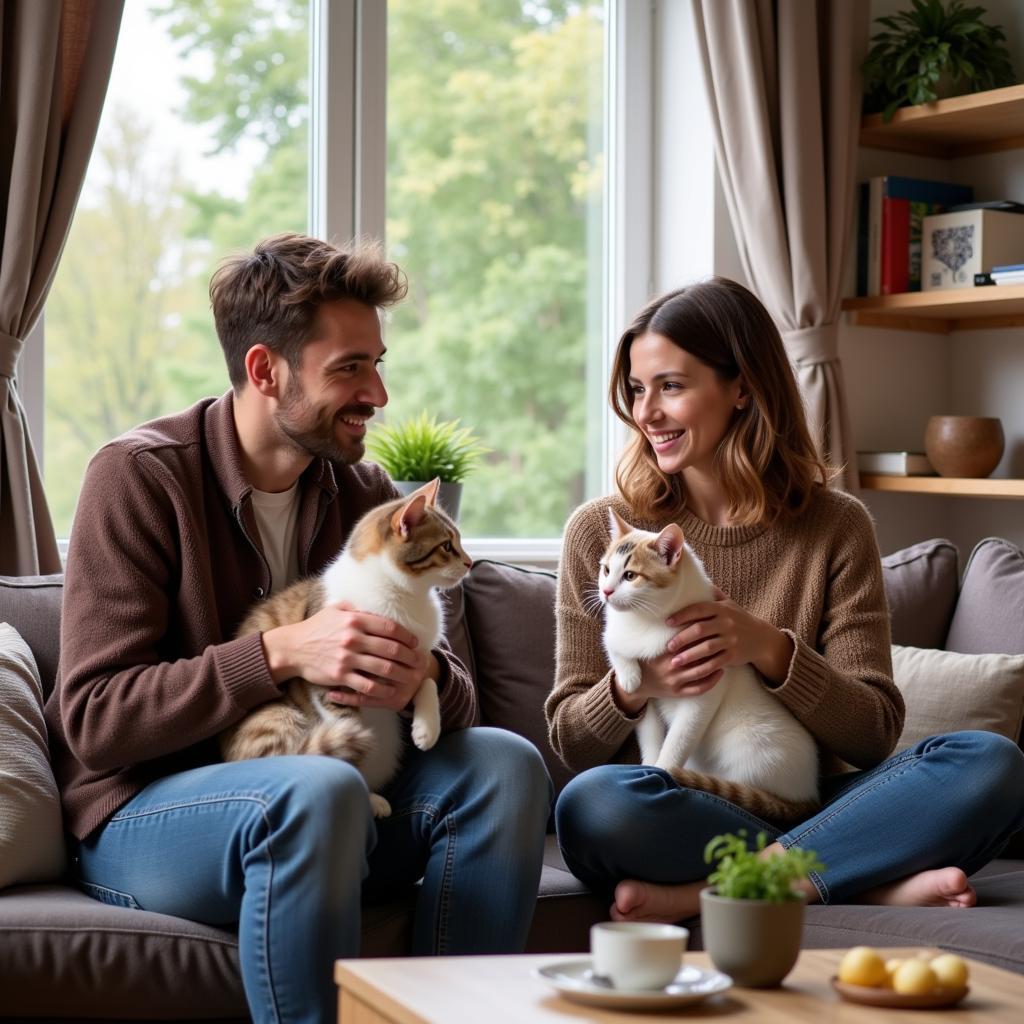 Vorstellungsgespräch mit einem Katzensitter in Leverkusen