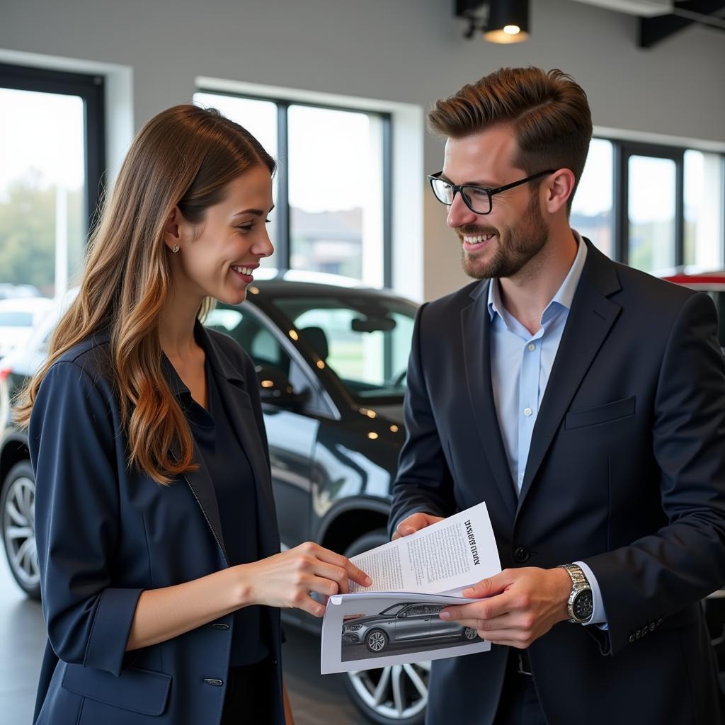 Kundenberatung im Autohaus Dresen Leverkusen