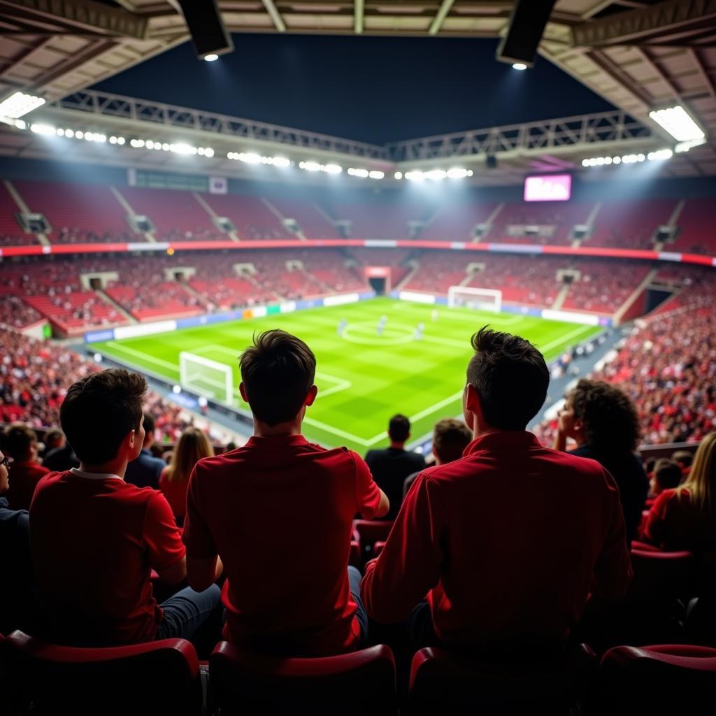 Leverkusen Fans im Stadion