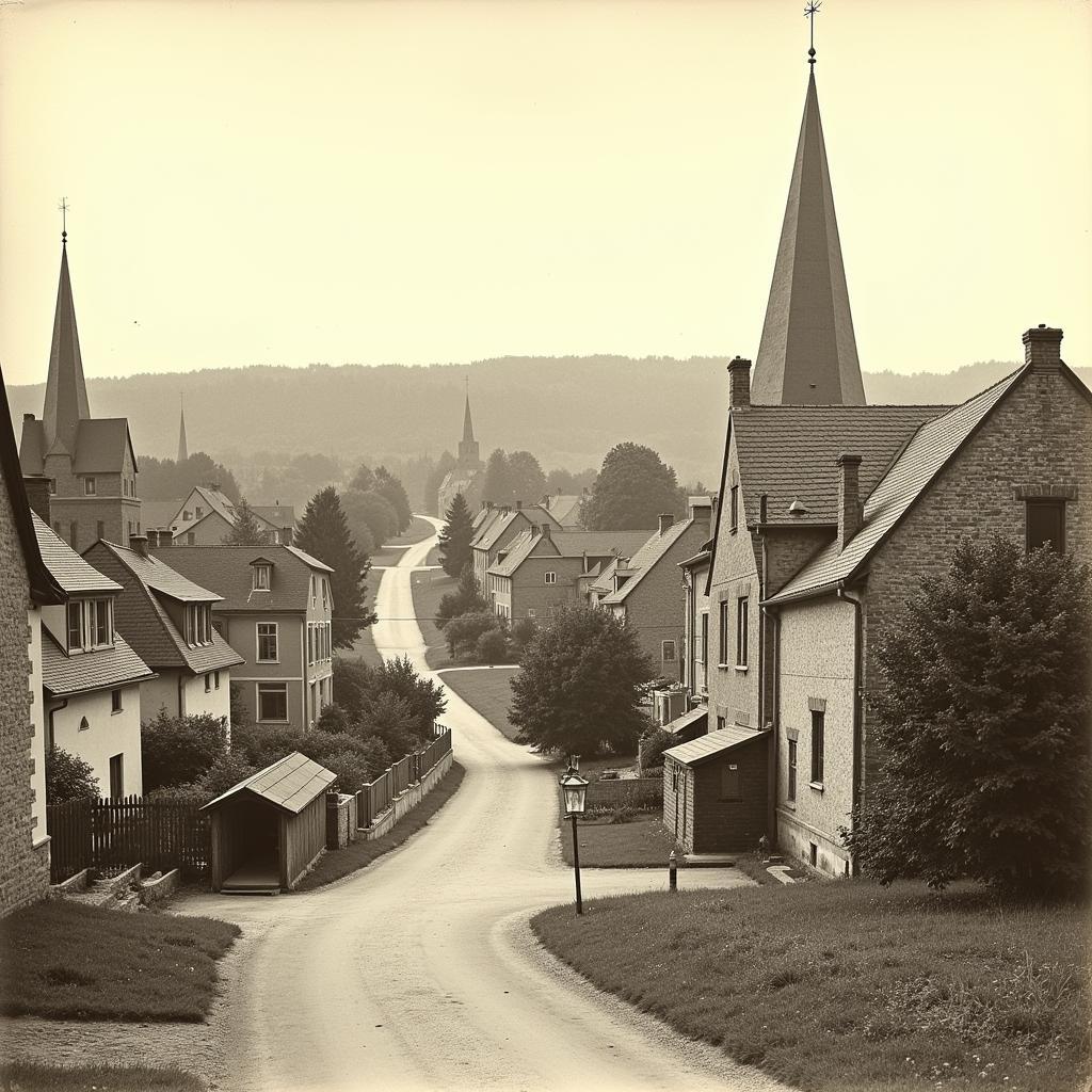 Historische Ansicht von Leverkusen Bürrig