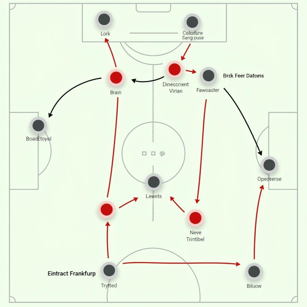 Taktische Aufstellungen von Bayer Leverkusen und Eintracht Frankfurt