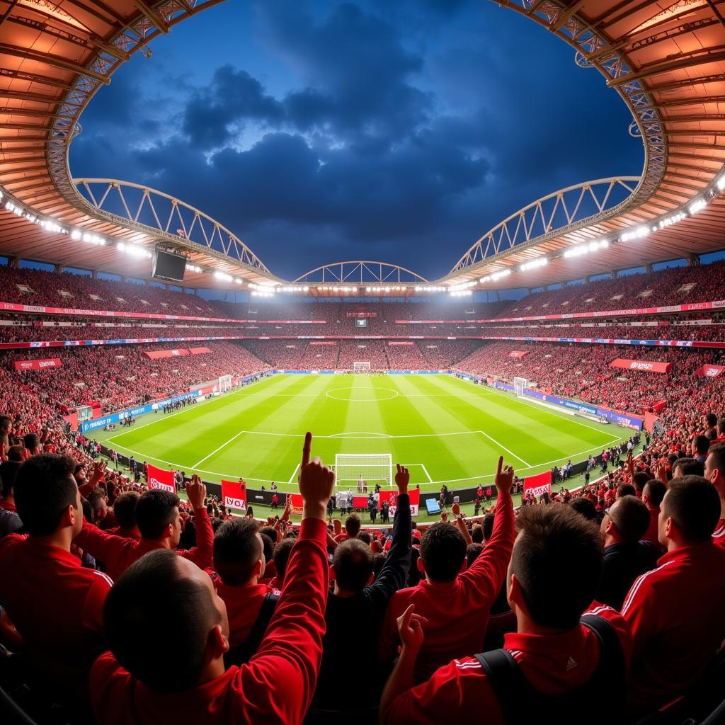 Bayer 04 Leverkusen Fans im Stadion