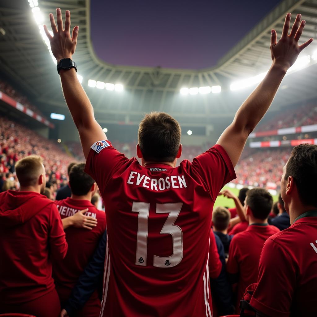 Leverkusen Fans im Stadion