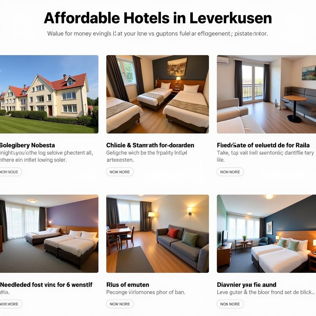 Günstige Hotels in Leverkusen für einen preiswerten Aufenthalt.