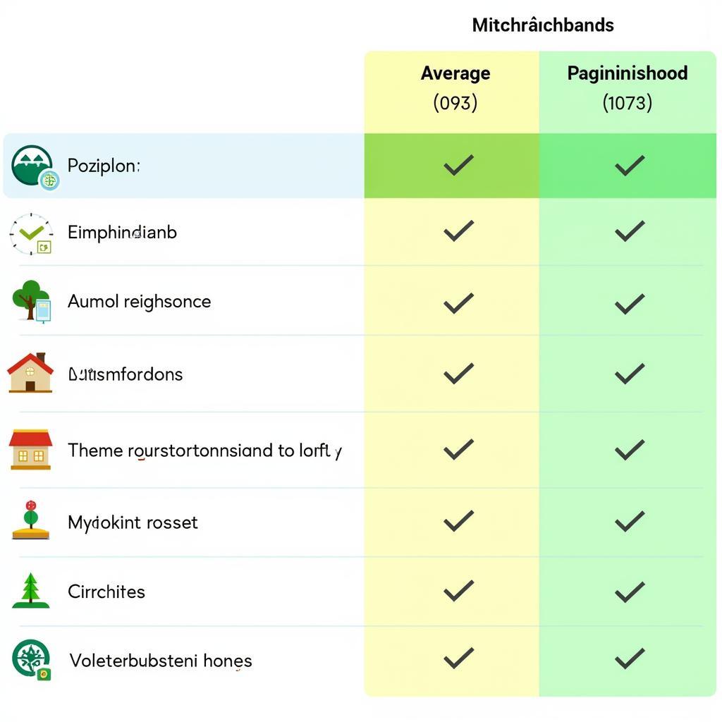 Vergleich der Stadtteile in Leverkusen