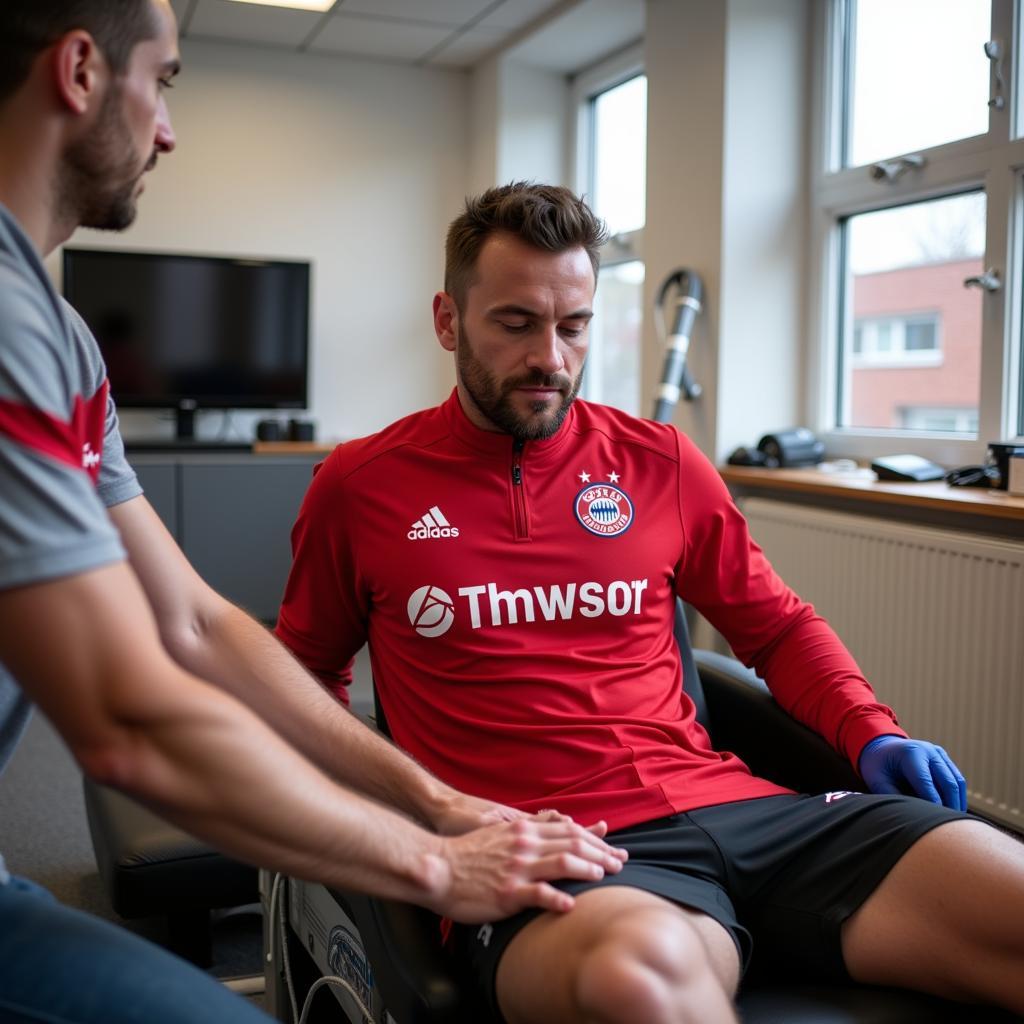 Rehabilitationstraining bei Bayer 04 Leverkusen