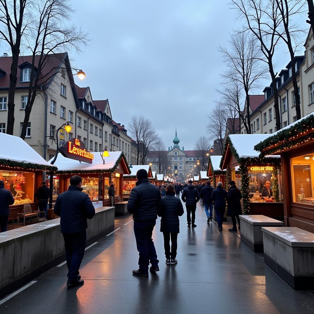 Sicherheitsmaßnahmen auf dem Leverkusener Weihnachtsmarkt