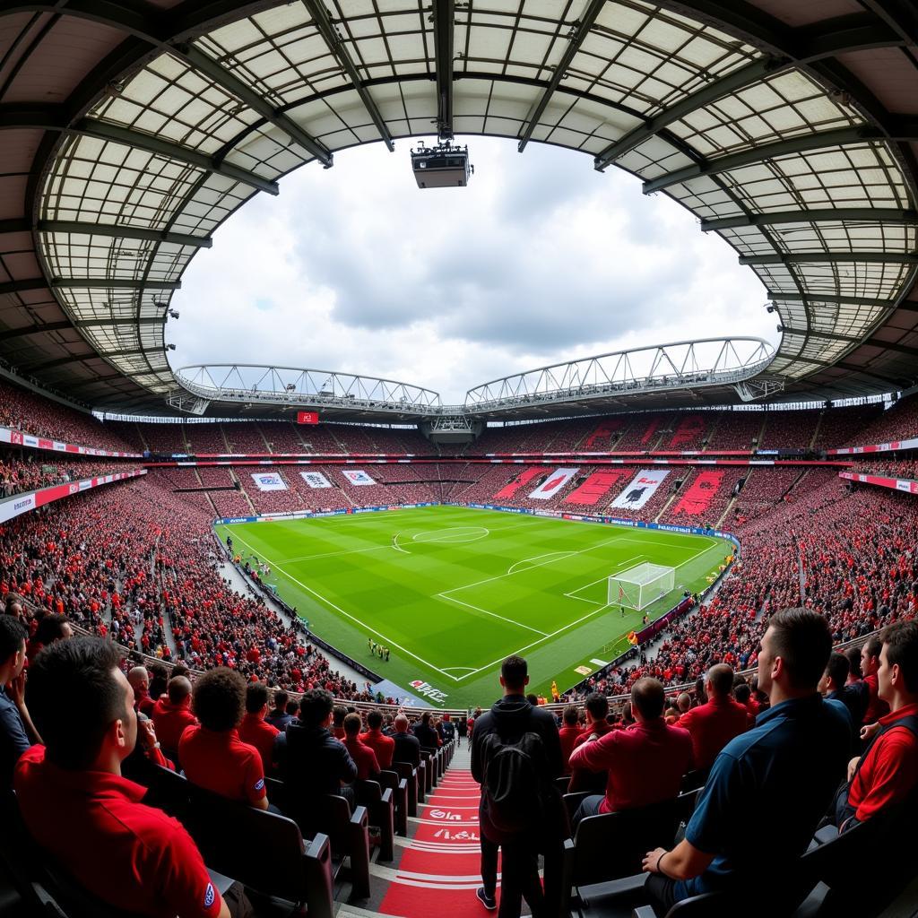 Die einzigartige Fan-Atmosphäre bei Leverkusen gegen Werder Bremen