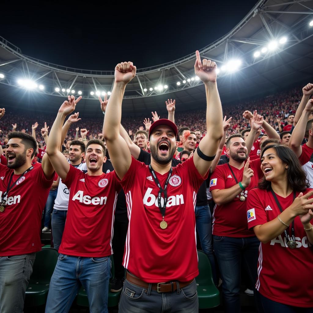 Fans beider Teams im Stadion