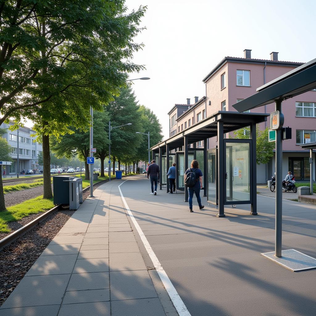 Öffentlicher Nahverkehr in Leverkusen Wiebertshof