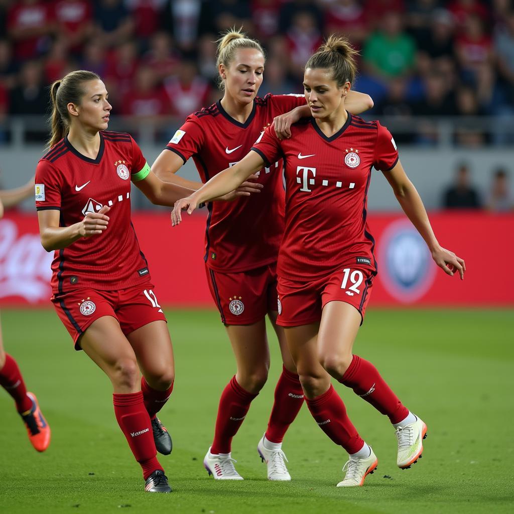 Leverkusen Wolfsburg Frauen im direkten Duell.