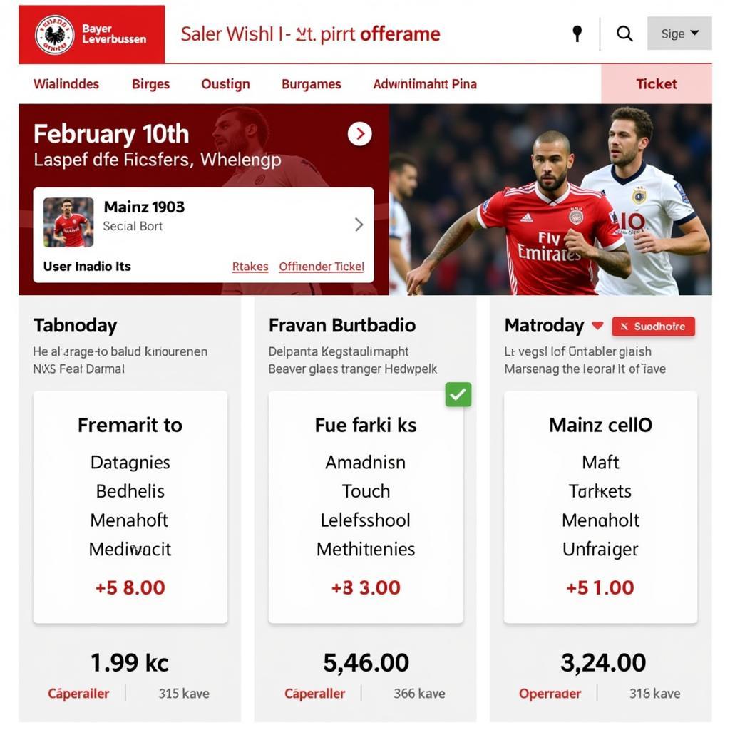 Tickets für Mainz 05 gegen Bayer 04 Leverkusen am 10. Februar