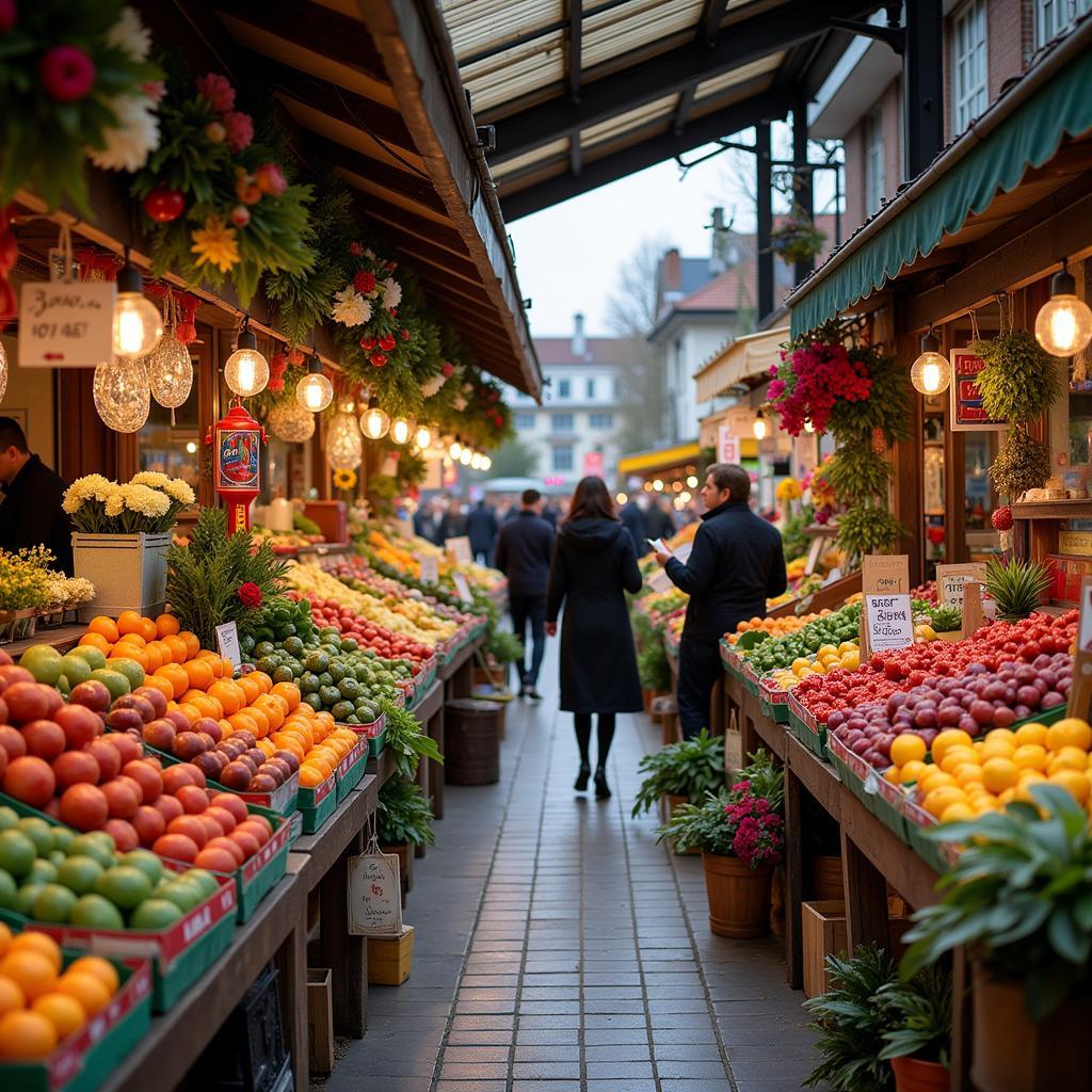 Frische Produkte am Markt Leverkusen