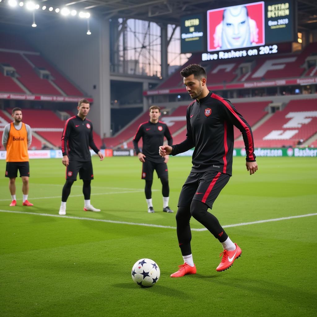 Milos Rashica Training in der BayArena