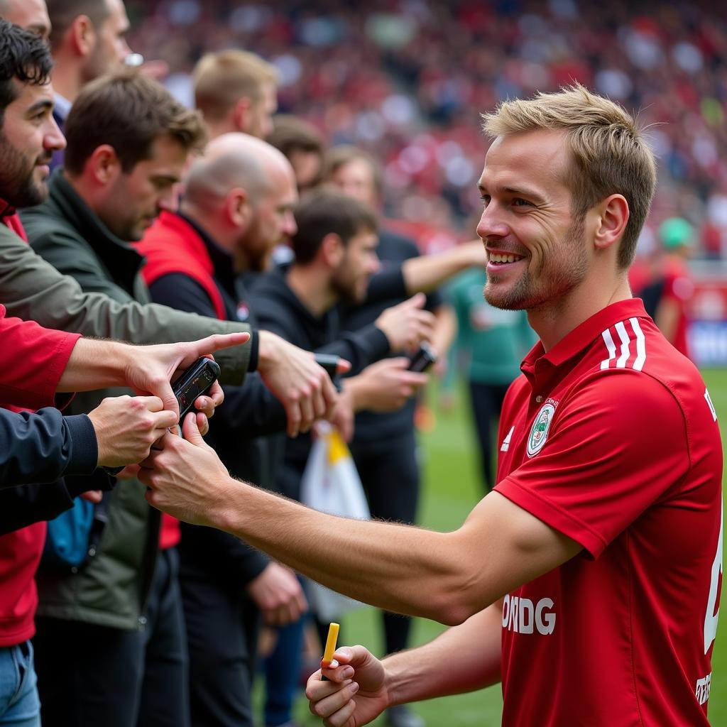 Peter Lorenz und die Fans von Bayer 04 Leverkusen: Eine enge Verbindung