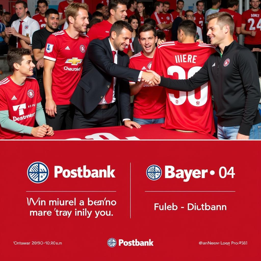 Partnerschaft zwischen Bayer 04 und der Postbank