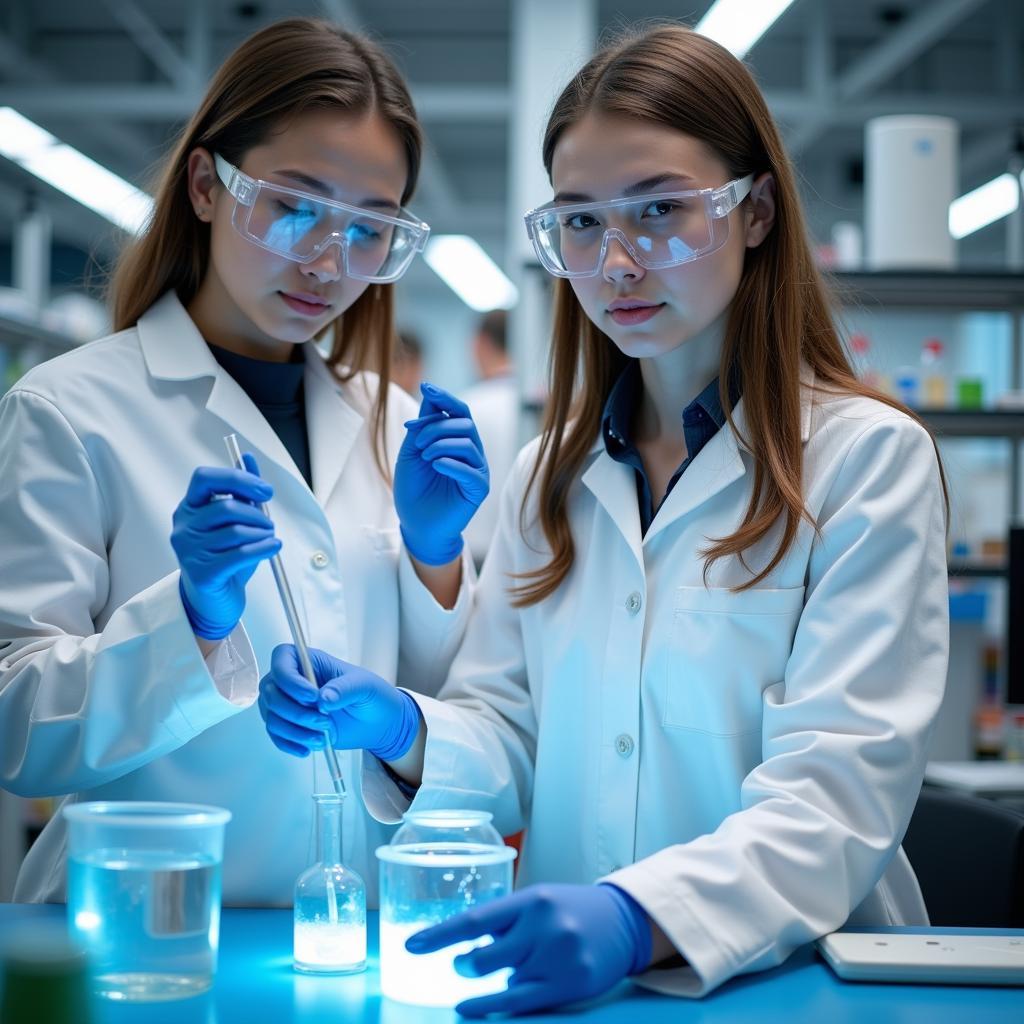 Praktikanten im Chemiepark Leverkusen