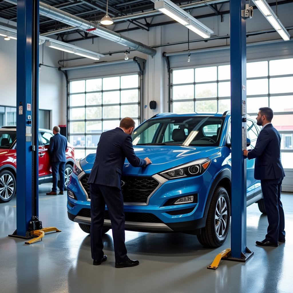 Professioneller Service und Wartung in der Werkstatt von Autohaus Schäfer GmbH Leverkusen.