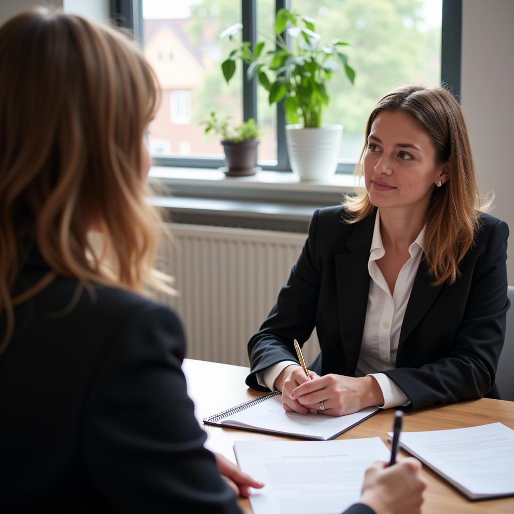 Besprechung von Unterhalt und Sorgerecht mit dem Anwalt in Leverkusen