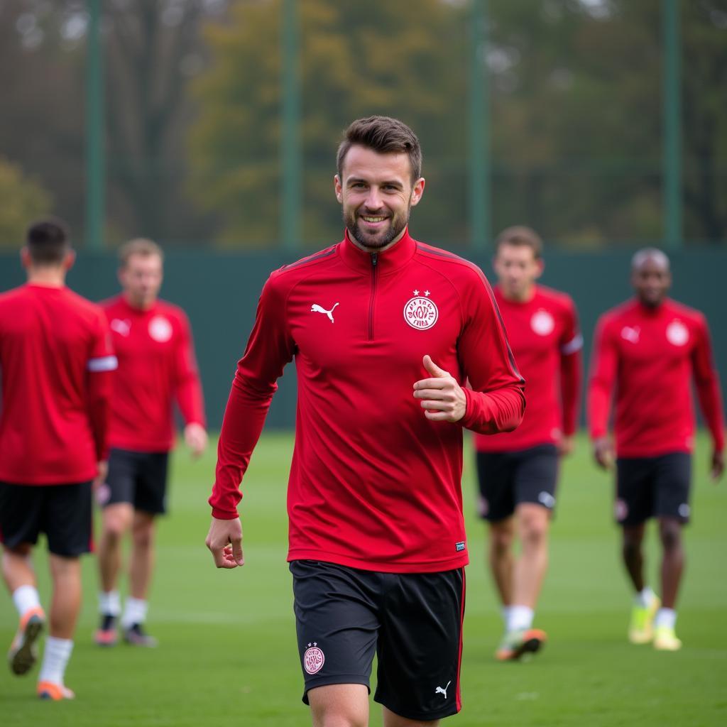 Spieler Bayer 04 Leverkusen Training