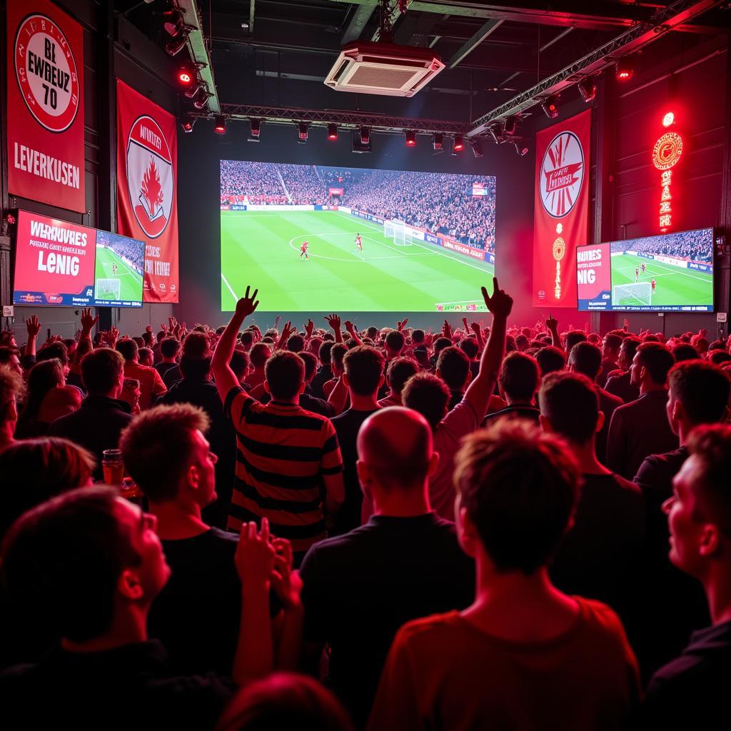 Lebendige Atmosphäre in einer Sportsbar in Leverkusen