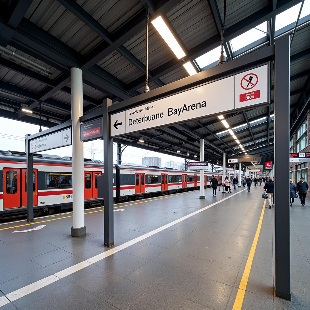 Stadion Leverkusen Parken mit öffentlichen Verkehrsmitteln