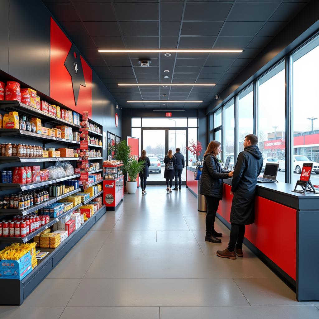 Star Tankstelle Leverkusen Shop Innenansicht