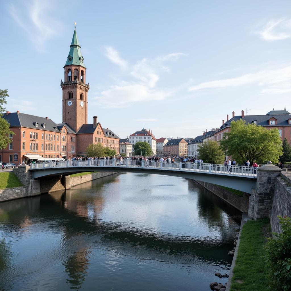 Die Stelzenbrücke Leverkusen im Kontext des Stadtbildes