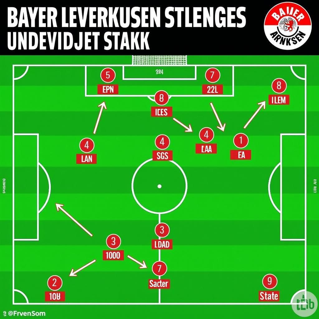 Taktische Aufstellung von Bayer Leverkusen während einer ungeschlagenen Serie