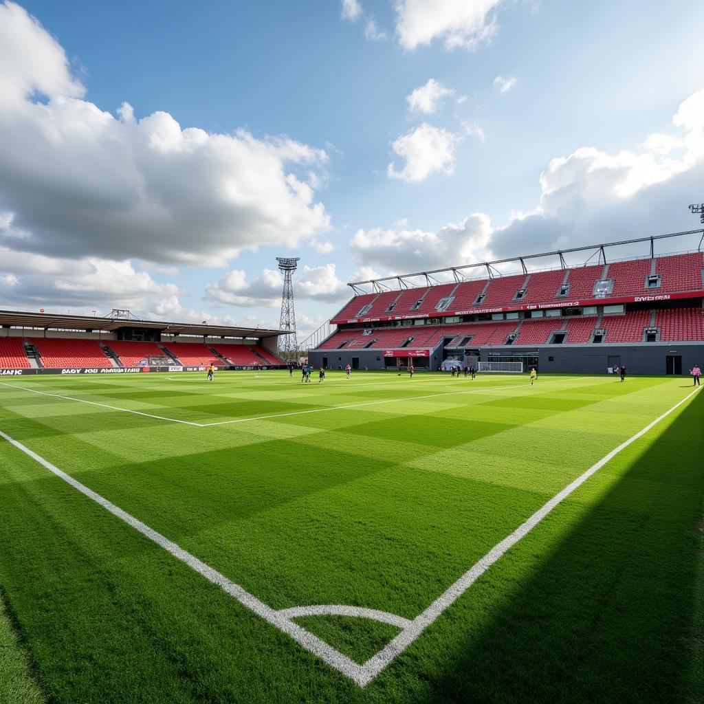 Trainingsplatz der Werkself am 31 Talweg Leverkusen