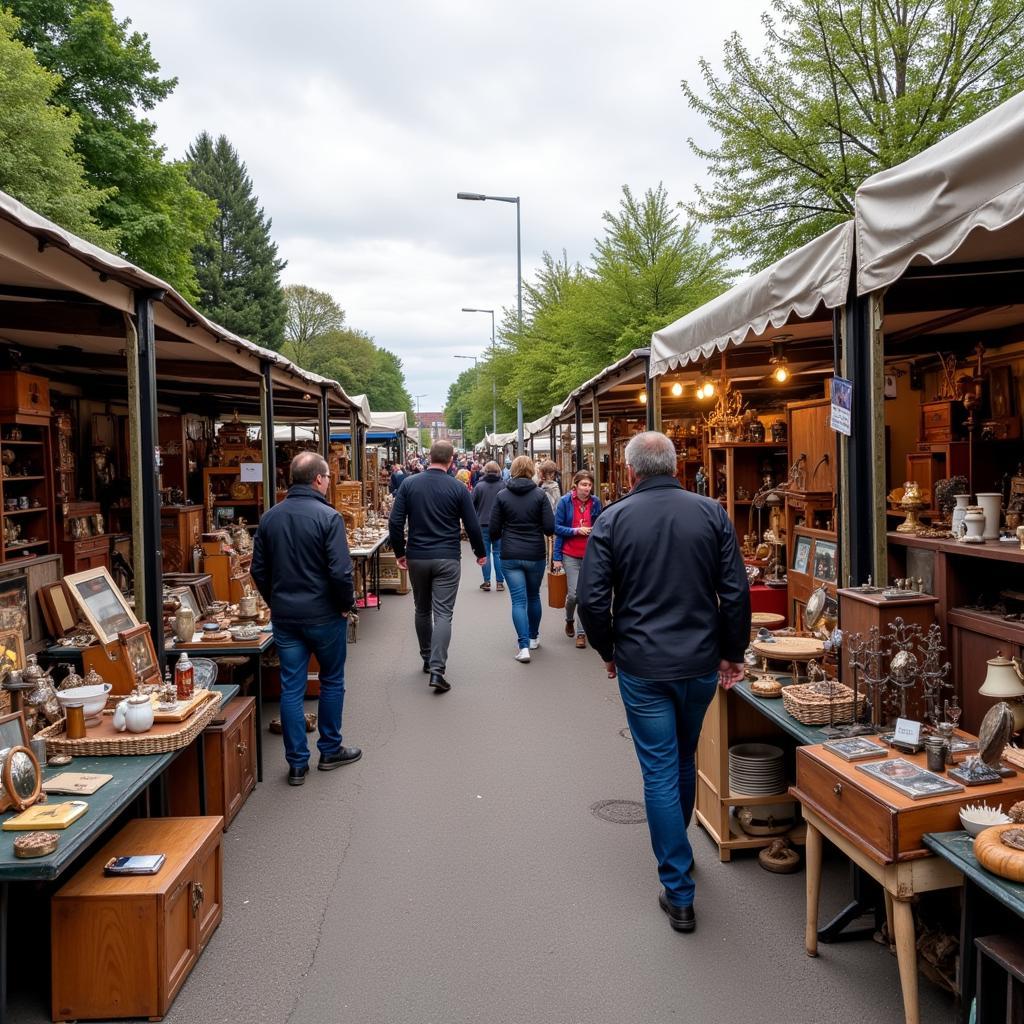 Trödelmarkt in Leverkusen Wiesdorf