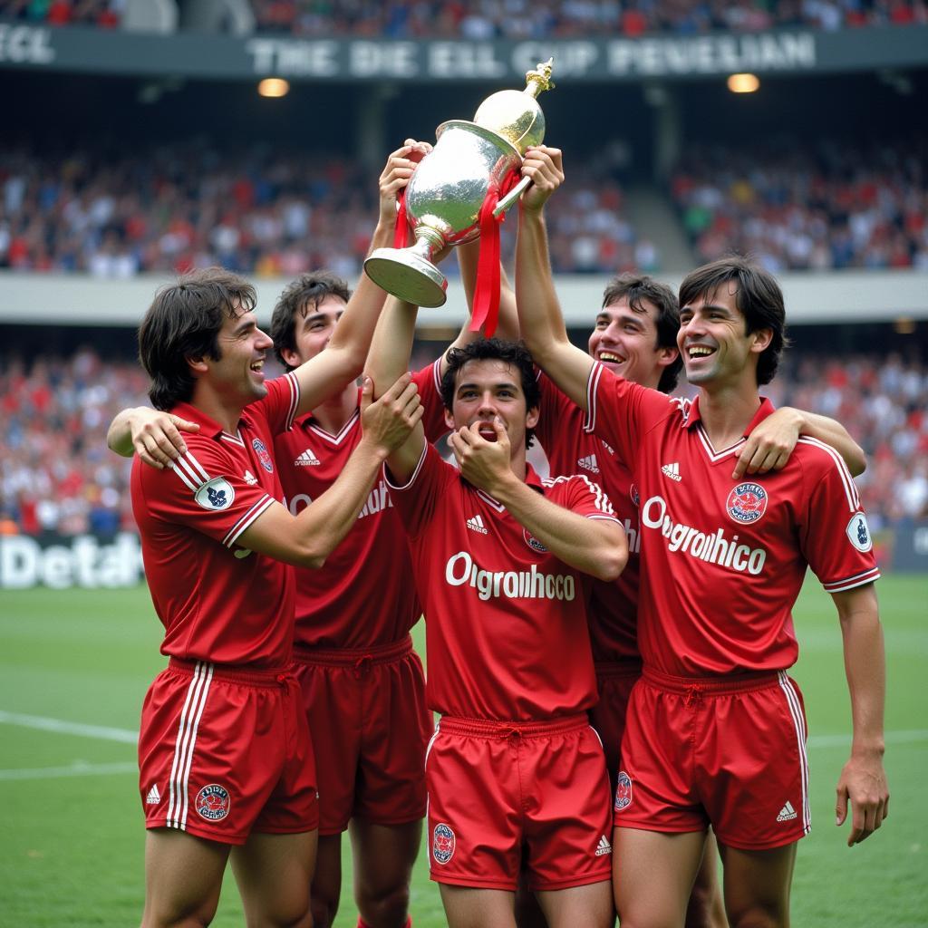 UEFA-Cup-Sieg 1988: Bayer Leverkusen feiert den historischen Triumph