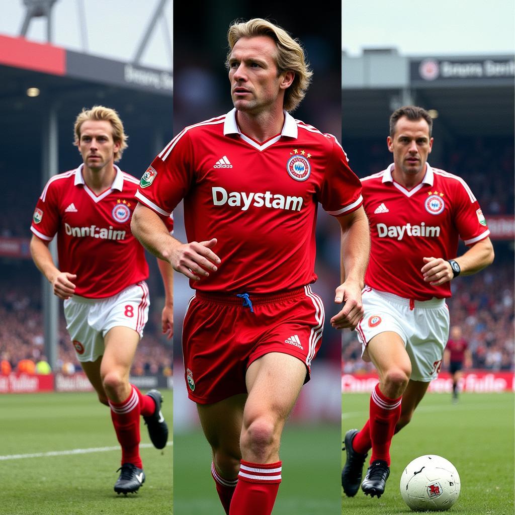 Ulf Kirsten, Bernd Schneider und Rudi Völler - Legenden von Bayer 04 Leverkusen