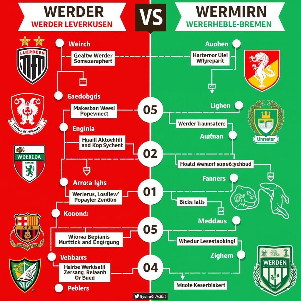 Die Geschichte der Rivalität zwischen Werder Leverkusen und Werder Bremen