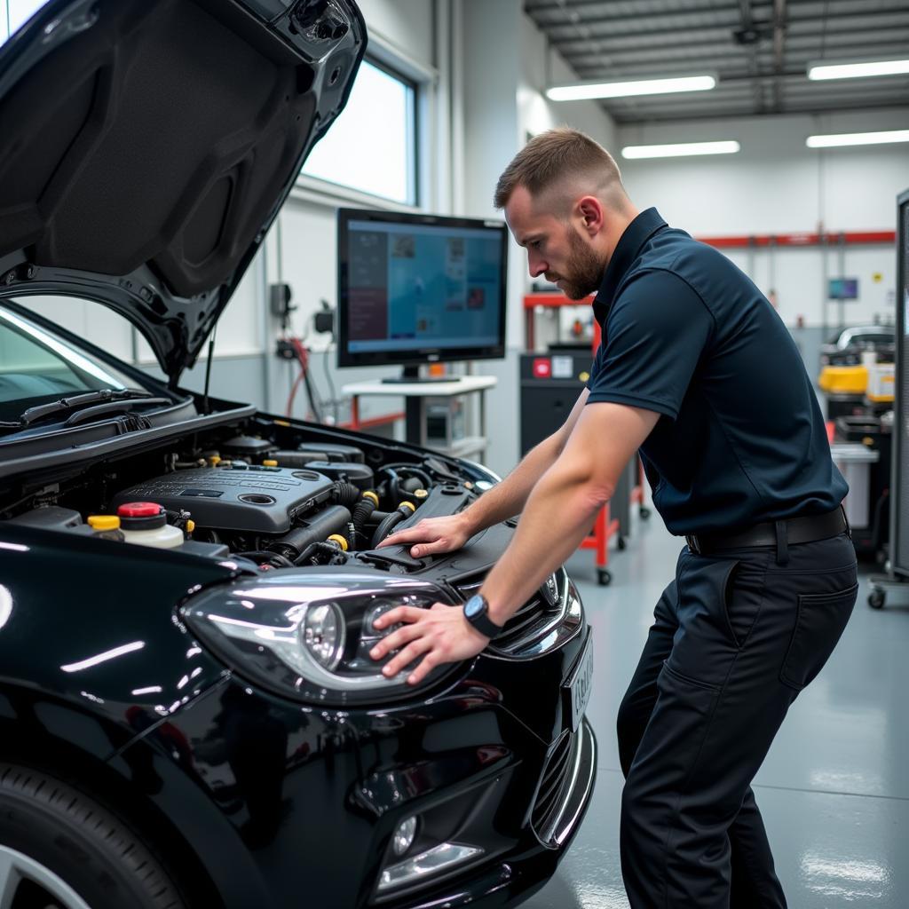 Werkstatt-Service im Autohaus Dresen Leverkusen