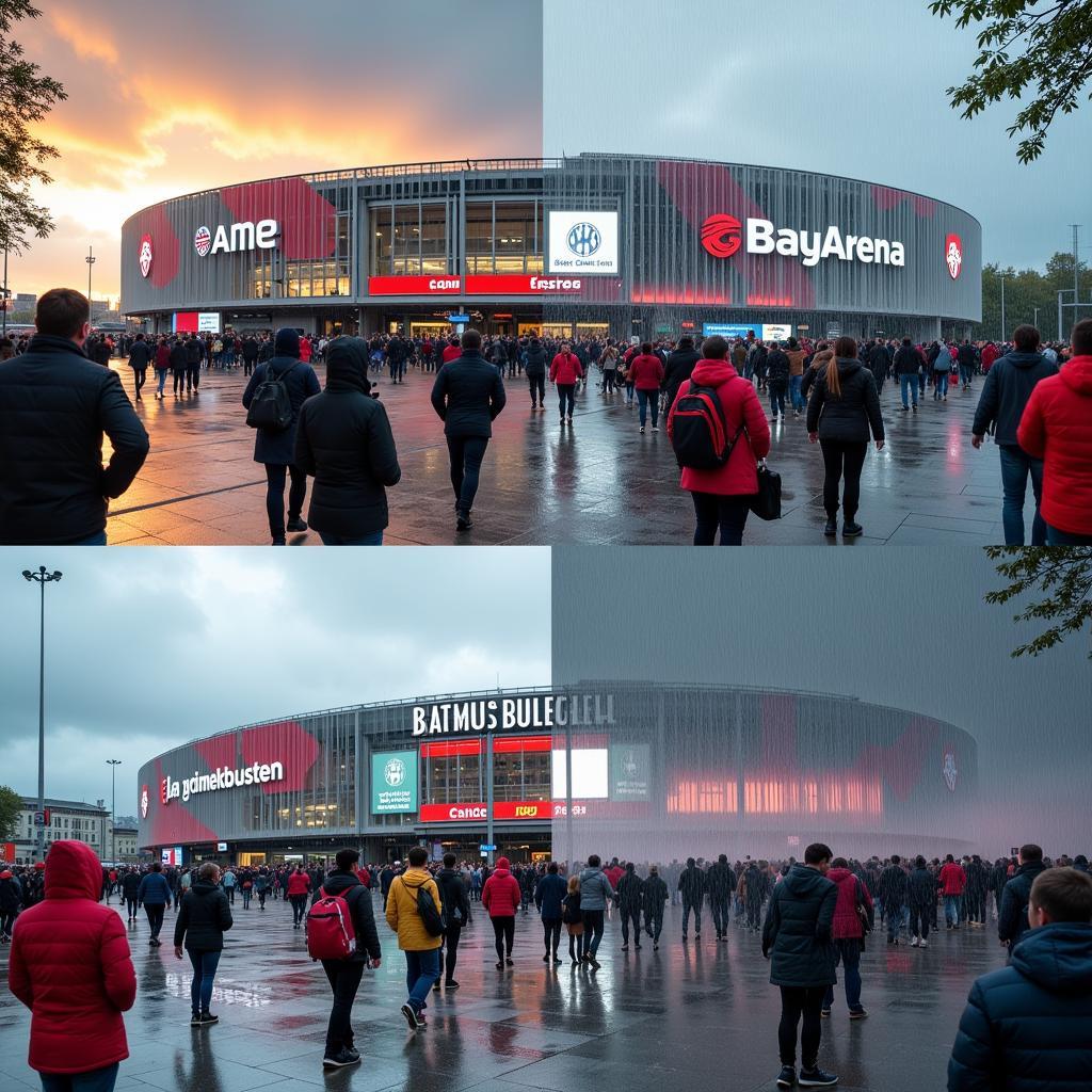 Wetter in Leverkusen Stadion