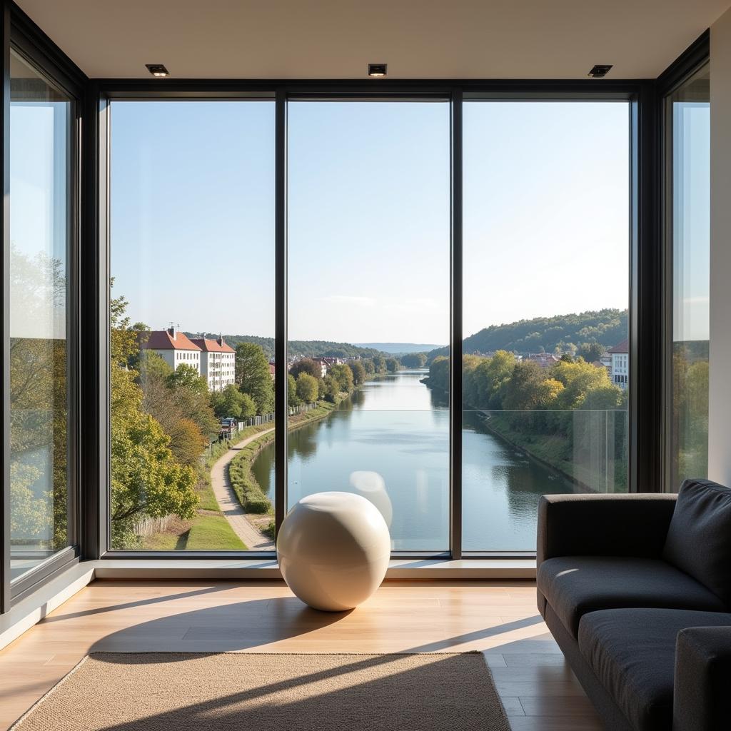 Moderne Wohnung in Schlebusch mit Blick auf den Rhein