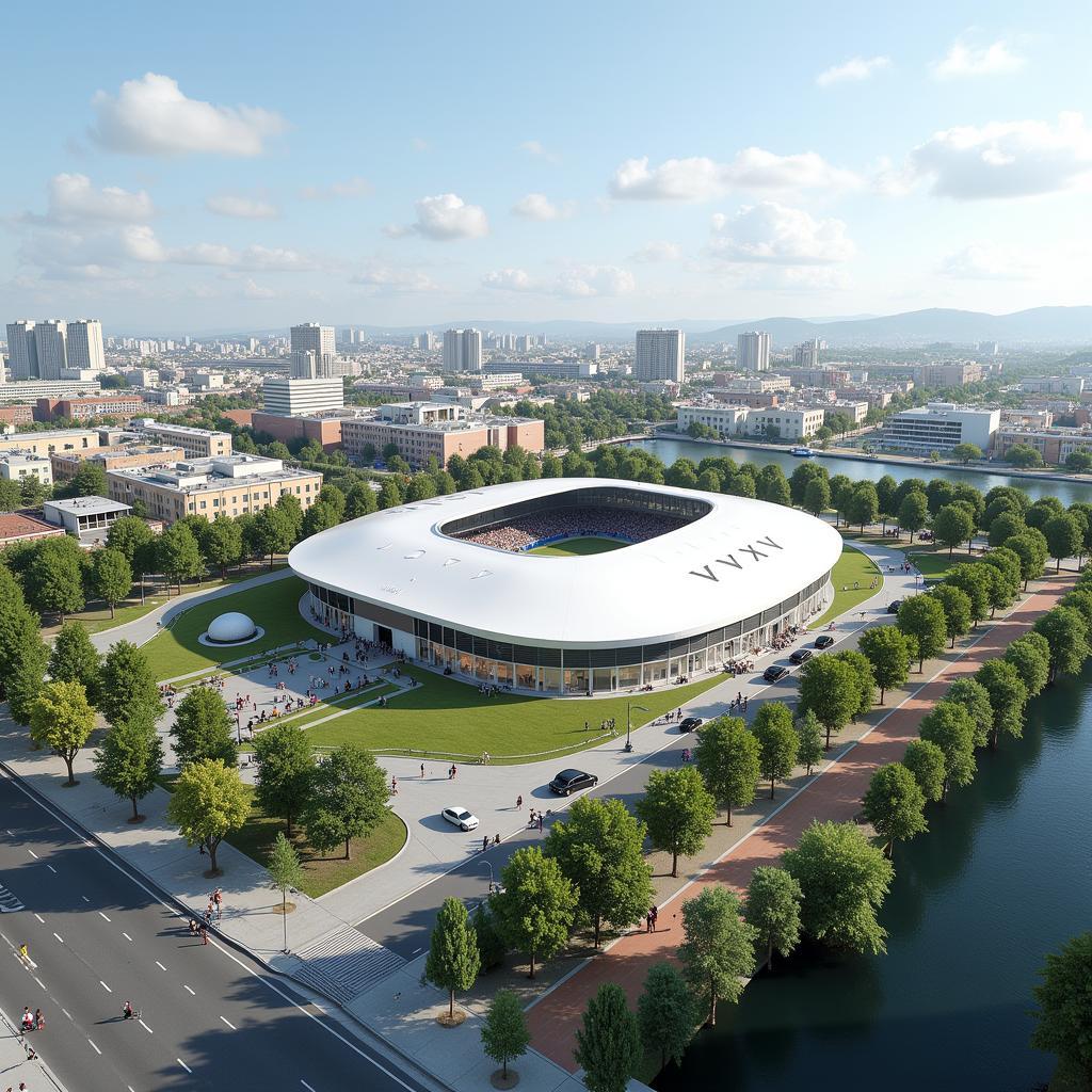 Zukunft der BayArena in Leverkusen Overfeldweg