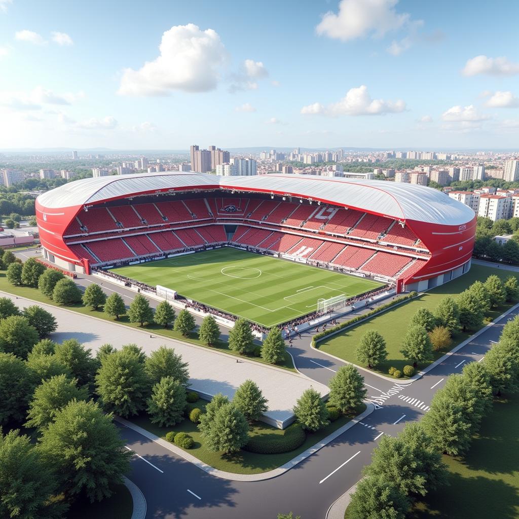 Die BayArena und die Vision für die Zukunft an der Adresse Rolf Kürten Leverkusen.