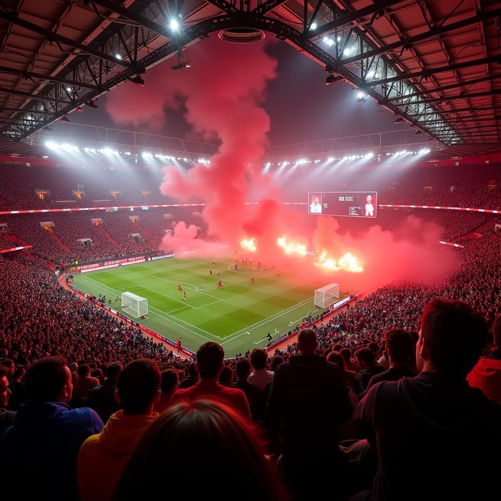 Spannende Derby-Atmosphäre zwischen 1. FC Köln und Bayer 04 Leverkusen