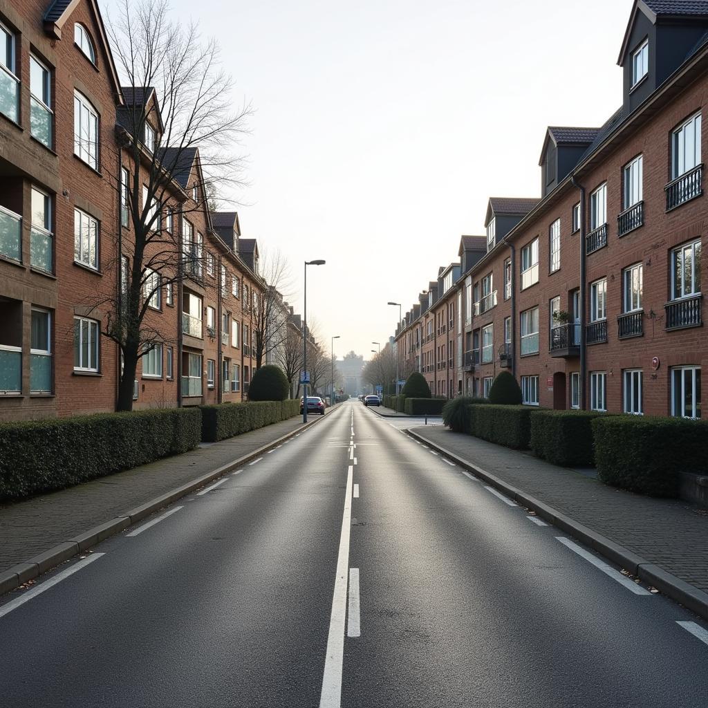 A. W. von Hoffmann-Straße in Leverkusen: Ein Blick auf die Straße