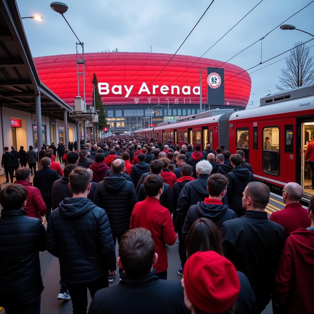 Öffentliche Verkehrsmittel zur BayArena